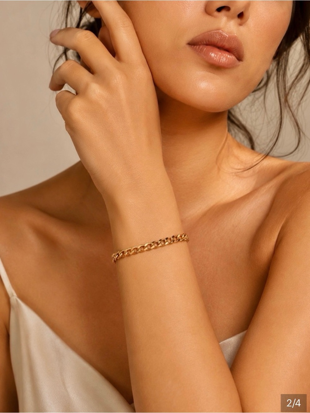 Louise Carter Gold Chain Link Bracelet - Waterproof PVD